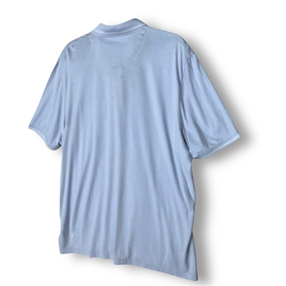 Ted Baker London Mens Polo Shirt Sz 3XL Tortila Sky Blue NWT Golf Preppy Lightwe - Picture 10 of 13
